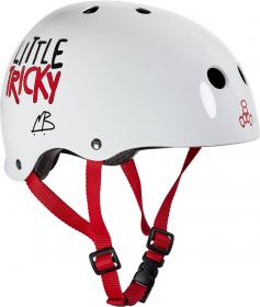 Triple Eight Little Tricky Kids Skateboard Helmet - Fehér