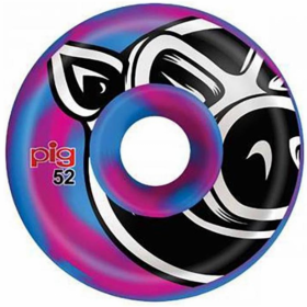 Pig Wheels C-Line Blue/Pink 101A Skateboard Wheels - 52 mm